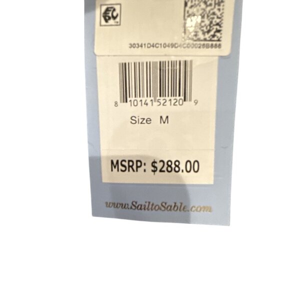 Sail to Sable Fringe Trim Wool Blend Fit & Flare Navy Dress MSRP $288 Size M NWT - Picture 7 of 8